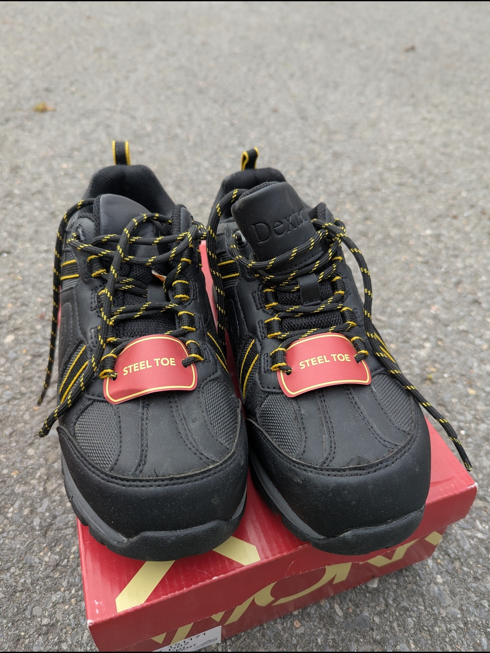 Dexter Men’s Black Steel Toe Work Shoes